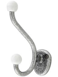 Wrought-Steel Double Bathroom Hook